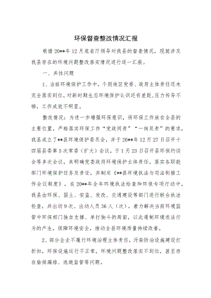 环保督查整改情况汇报.docx