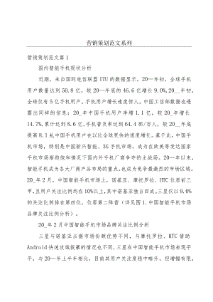 营销策划范文系列.docx