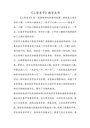 《三袋麦子》教学反思.docx