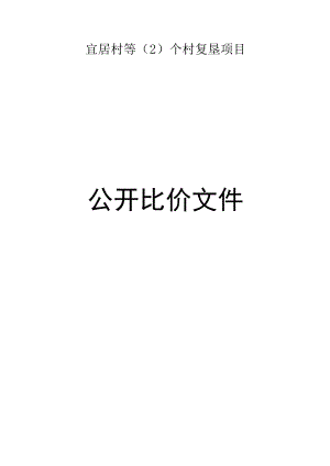宜居村等（2）个村复垦项目招标文件.docx