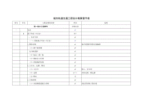 城市轨道交通工程设计概算章节表.docx