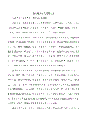整治蝇贪情况问题对策.docx