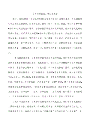 公安调研座谈工作汇报发言.docx