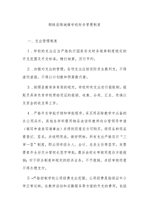鄢陵县陶城镇学校财务管理制度.docx
