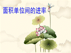 面积单位间的进率.ppt