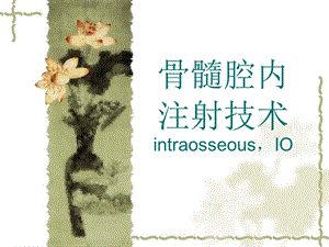 骨髓腔内注射技术.ppt