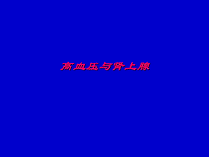 高血压与肾上腺.ppt