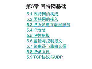 计算机三级考试计算机网络技术第5章因特网基础.ppt