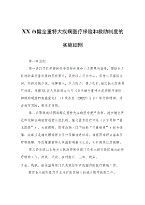 XX市健全重特大疾病医疗保险和救助制度的实施细则.docx