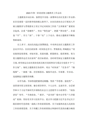 最新编2023年全省第一阶段思想主题教育工作总结3份.docx