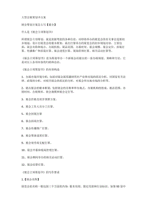 大型会展策划书实施方案.docx
