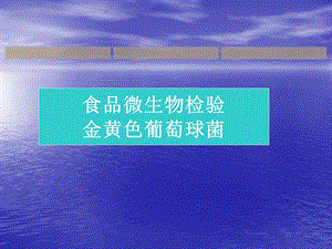 金黄色葡萄球菌检测.ppt
