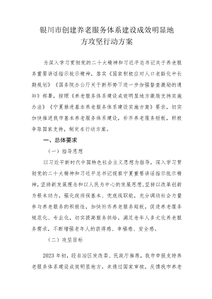 银川市创建养老服务体系建设成效明显地方攻坚行动方案.docx
