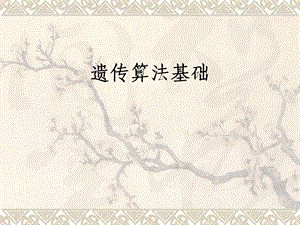 遗传算法基础.ppt