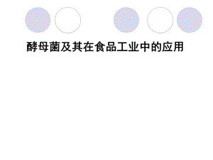 酵母菌及其在食品中的应用.ppt