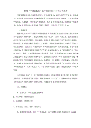 旅游项目可行性报告--范文.docx