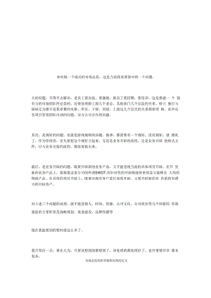 如何做一个成功的市场总监.docx