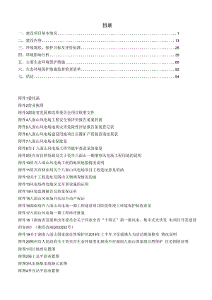 资兴八面山一期改建增容风电场项目报告表.docx