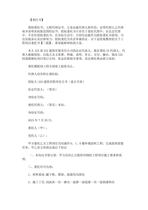 关于工程项目委托书.docx