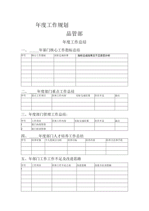 质量部品管部门QC QE年度总结表格模板.docx