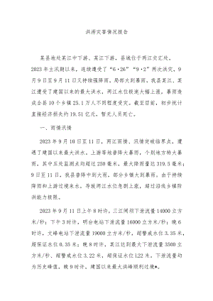 洪涝灾害情况报告 .docx