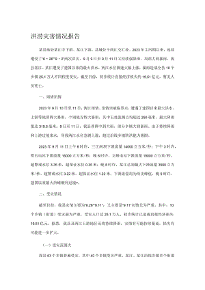 洪涝灾害情况报告.docx