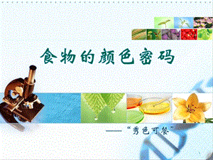 食物颜色密码.ppt