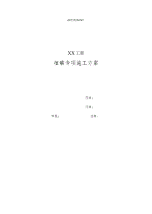 植筋专项方案.docx