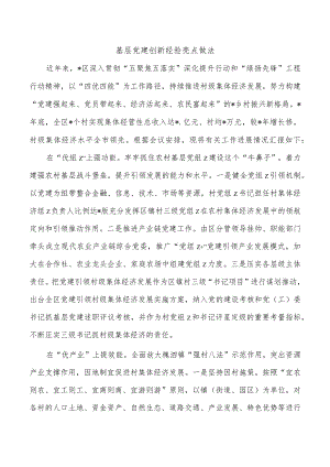 基层党建创新经验亮点做法.docx