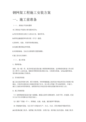 钢网架结构安装紧急施工实施方案.docx