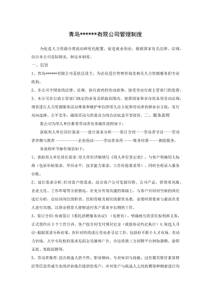 青岛有限公司管理制度.docx