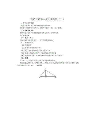 直角三角形中成比例线段二.docx