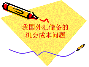 我国的外汇储备的问题.ppt