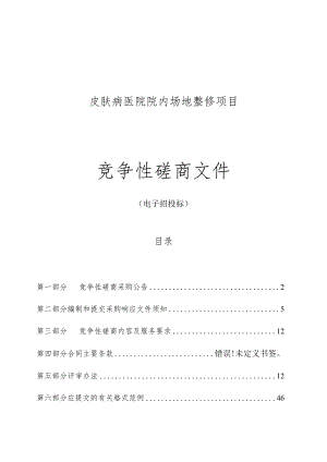 皮肤病医院院内场地整修项目招标文件.docx
