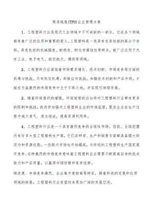 聚苯硫脲（TPU）企业管理方案.docx