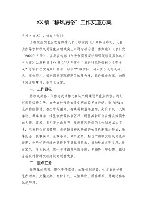 乡镇“移风易俗”工作实施方案.docx