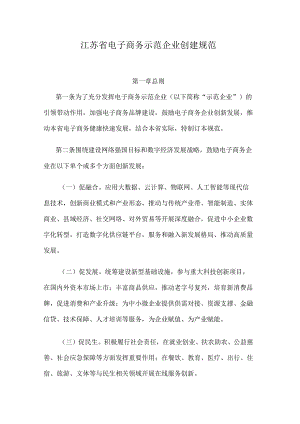 江苏省电子商务示范企业创建规范.docx