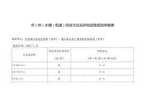 市州乡镇街道综合文化站评估定级规划申报表.docx