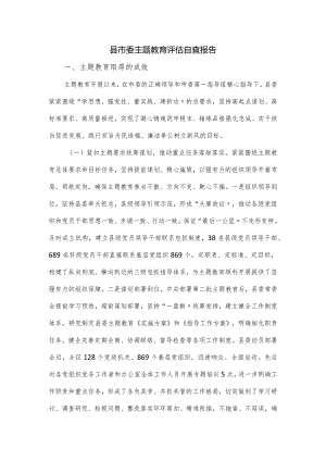 县市委主题教育评估自查报告.docx