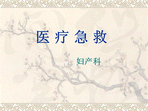 妇产科医疗急救.ppt