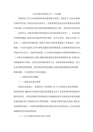 企业风险评估报告及下一步措施.docx