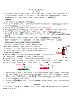 小学四年级下册科学期末复习知识点及考点梳理.docx