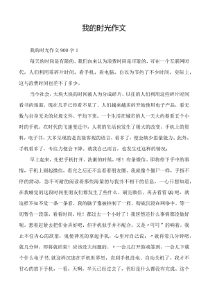 我的时光作文.docx