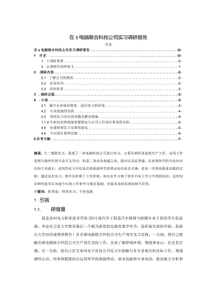 【《在S电脑联合科技公司实习调研报告》6600字（论文）】.docx