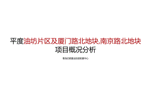 【投资版】平度油坊片区及厦门路北地块、南京路北地块项目概况分析2020.docx