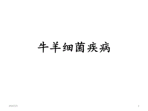牛羊传染病细菌性.ppt