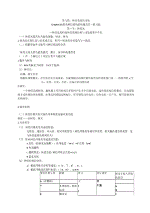生理学学习资料：第九篇神经系统的功能.docx