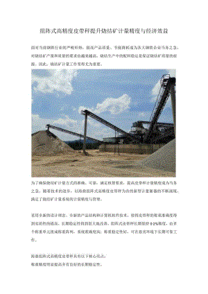 组阵式高精度皮带秤 提升烧结矿计量精度与经济效益.docx