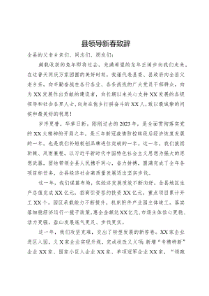 县领导在2024年新春致辞.docx