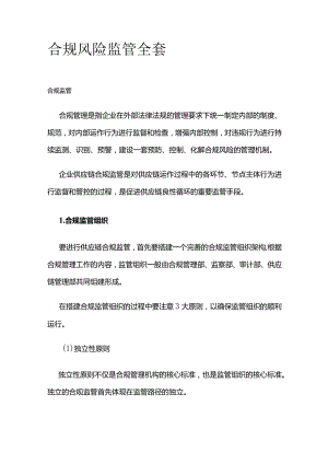 合规 风险监管全套.docx